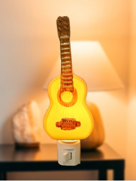 Porcelain Guitar Night Light with Gift Box